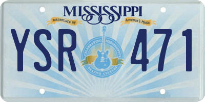MS license plate YSR471