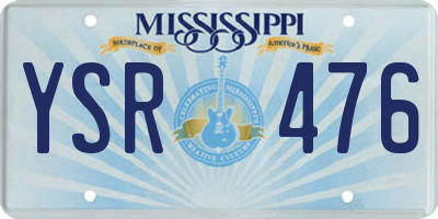 MS license plate YSR476