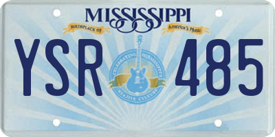 MS license plate YSR485