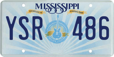 MS license plate YSR486