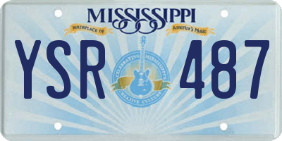 MS license plate YSR487