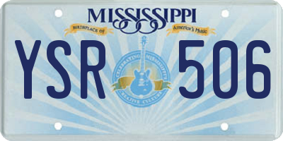 MS license plate YSR506