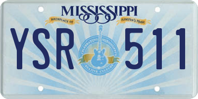 MS license plate YSR511