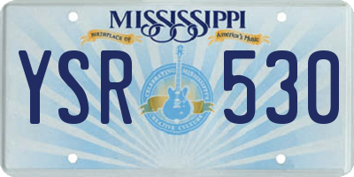 MS license plate YSR530