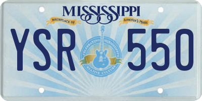 MS license plate YSR550