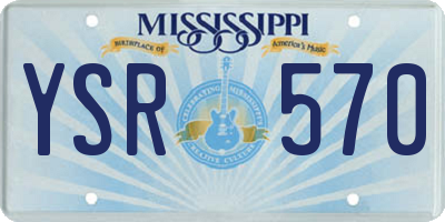 MS license plate YSR570