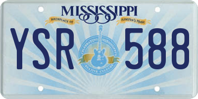 MS license plate YSR588