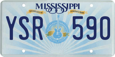 MS license plate YSR590
