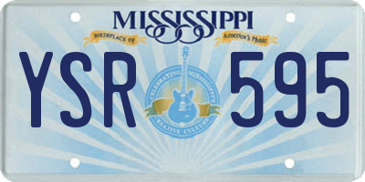 MS license plate YSR595