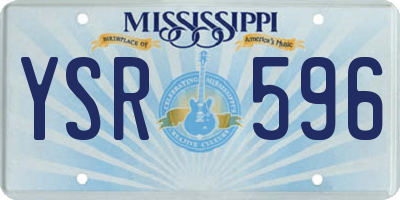 MS license plate YSR596