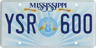 MS license plate YSR600