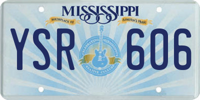 MS license plate YSR606