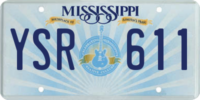 MS license plate YSR611