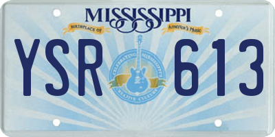 MS license plate YSR613