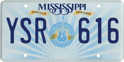 MS license plate YSR616