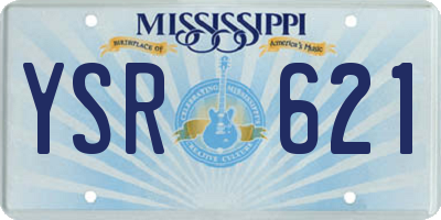 MS license plate YSR621