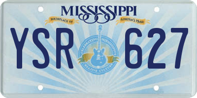 MS license plate YSR627