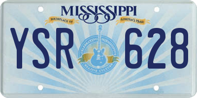 MS license plate YSR628