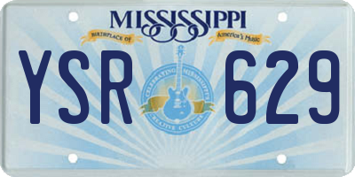 MS license plate YSR629