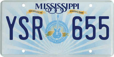 MS license plate YSR655