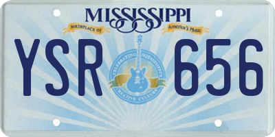 MS license plate YSR656