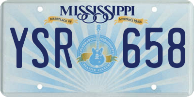 MS license plate YSR658