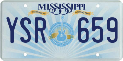MS license plate YSR659
