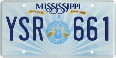 MS license plate YSR661