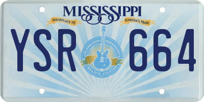 MS license plate YSR664