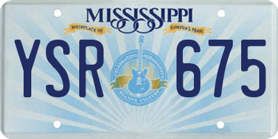 MS license plate YSR675