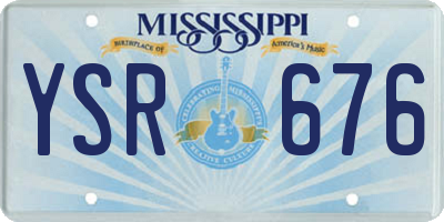 MS license plate YSR676