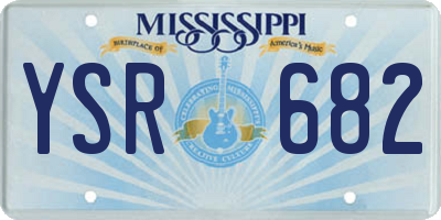 MS license plate YSR682