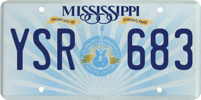MS license plate YSR683