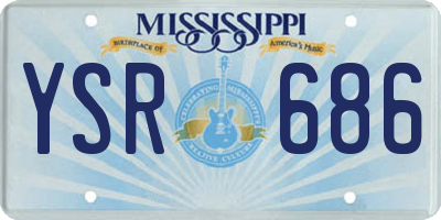 MS license plate YSR686