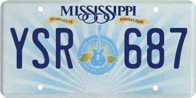 MS license plate YSR687