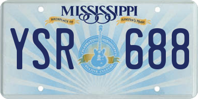 MS license plate YSR688