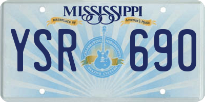 MS license plate YSR690