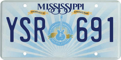 MS license plate YSR691