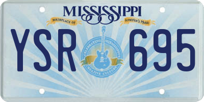 MS license plate YSR695