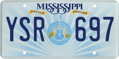 MS license plate YSR697