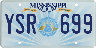 MS license plate YSR699