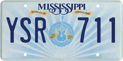 MS license plate YSR711