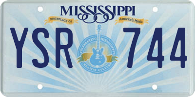 MS license plate YSR744