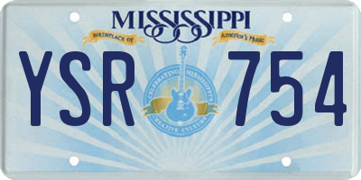 MS license plate YSR754