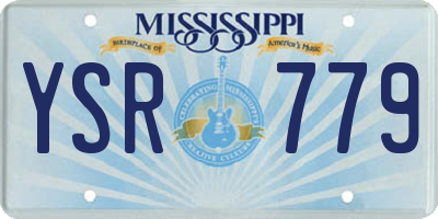 MS license plate YSR779