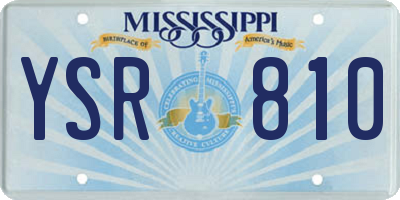 MS license plate YSR810