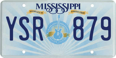MS license plate YSR879