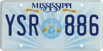 MS license plate YSR886