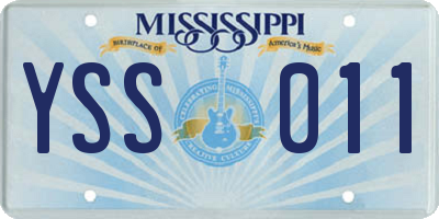 MS license plate YSS011