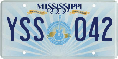 MS license plate YSS042